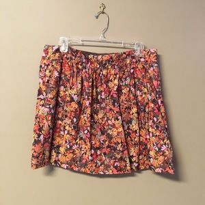 J. Crew Floral print skirt, size 14